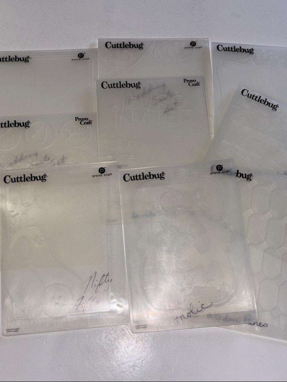 Cuttlebug Embossing Folders - Clear Set - Picture 4 of 16